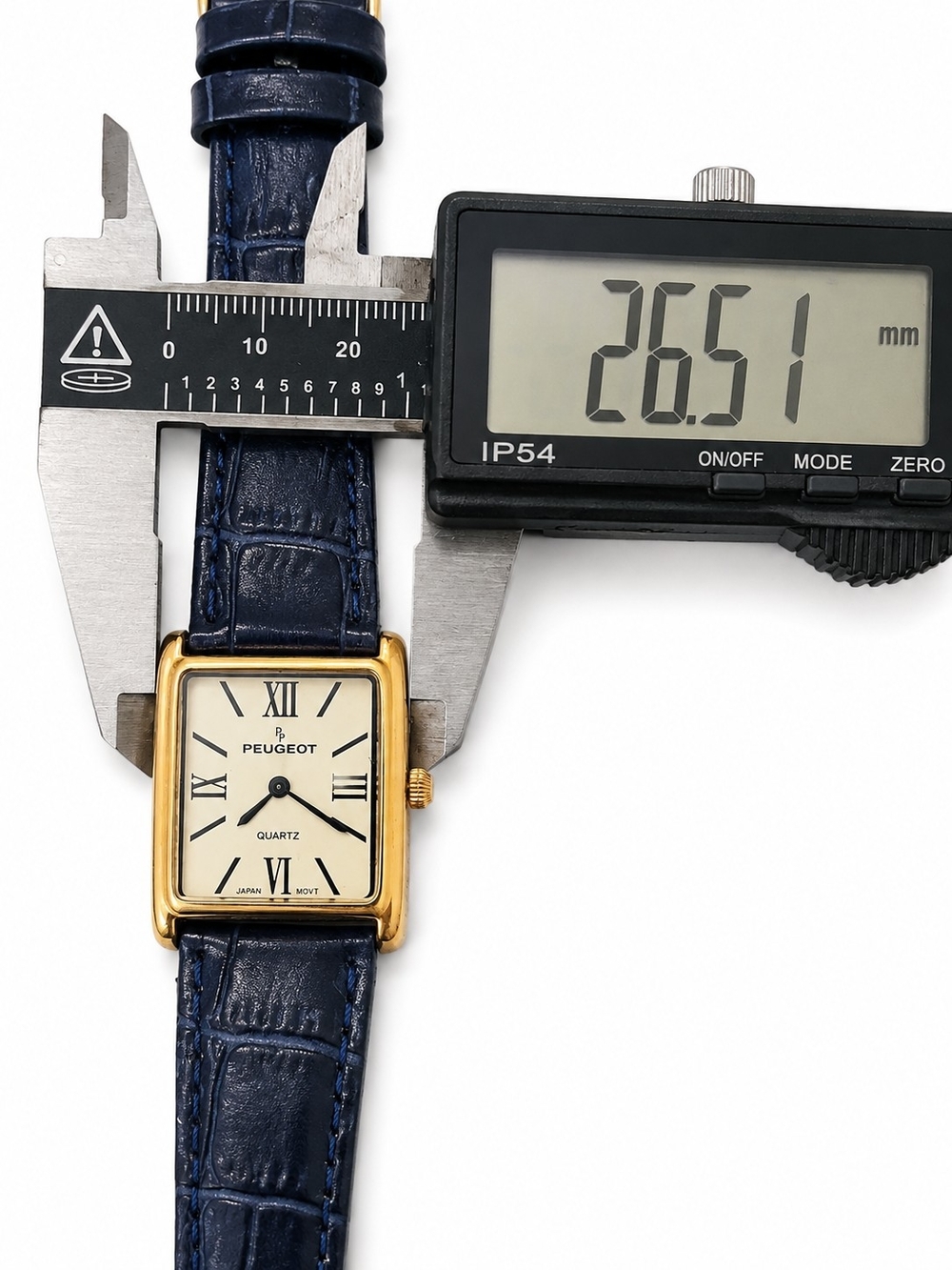 Peugeot  Blue Leather Strap Watch - Gold Case - Picture 5 of 5